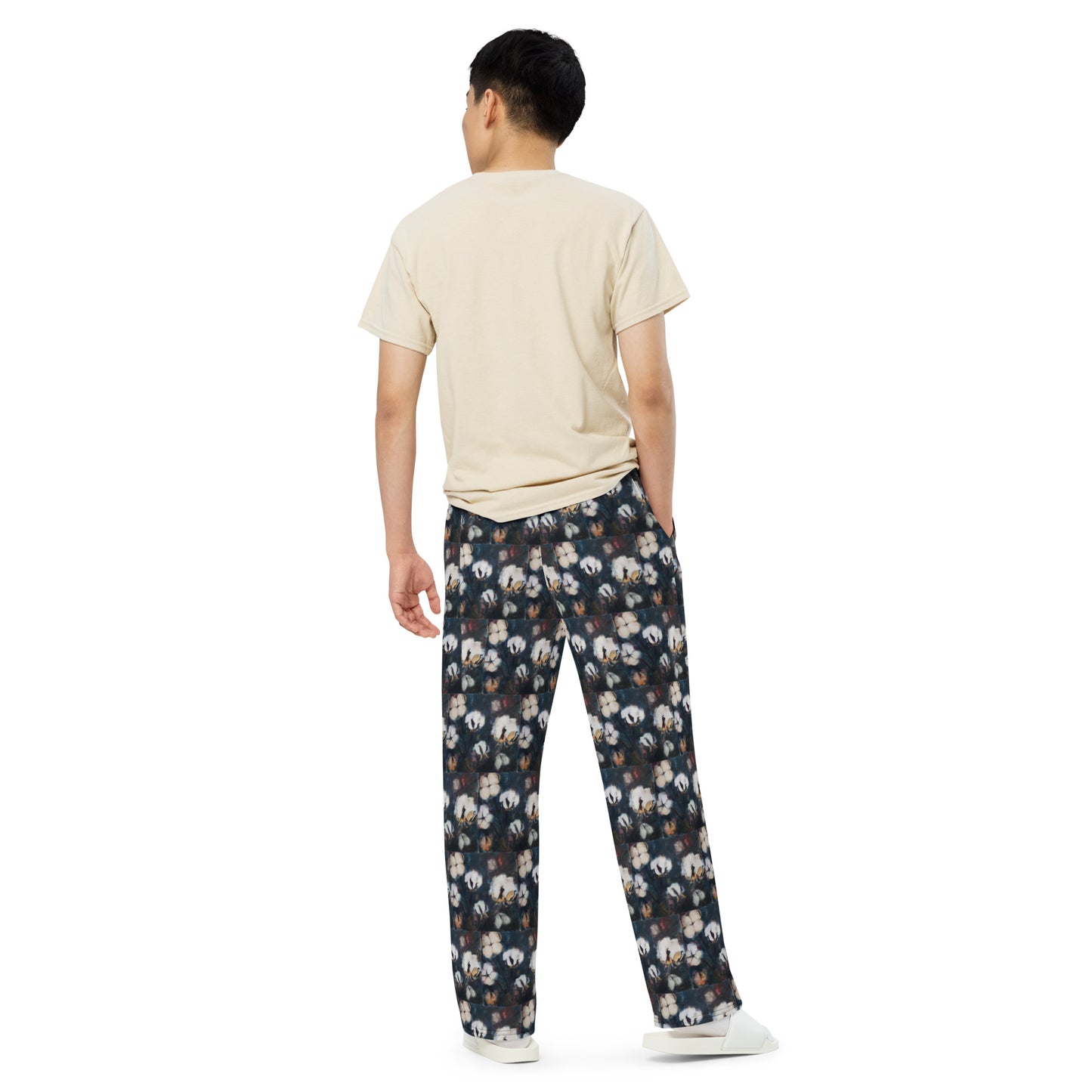 Cotton at Night All-over print unisex wide-leg pants