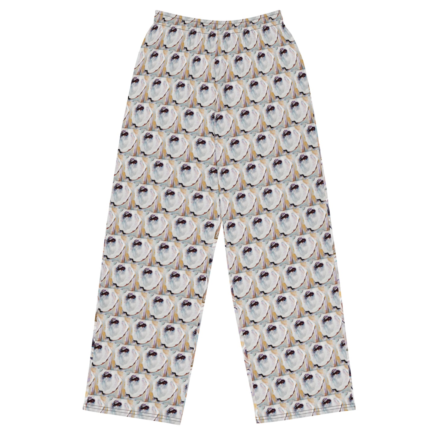 Yin and Yang Oyster Shells All-over print unisex wide-leg pants