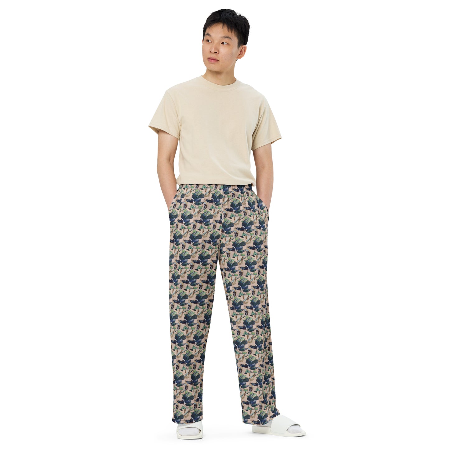 Wood Ducks All-over print unisex wide-leg pants