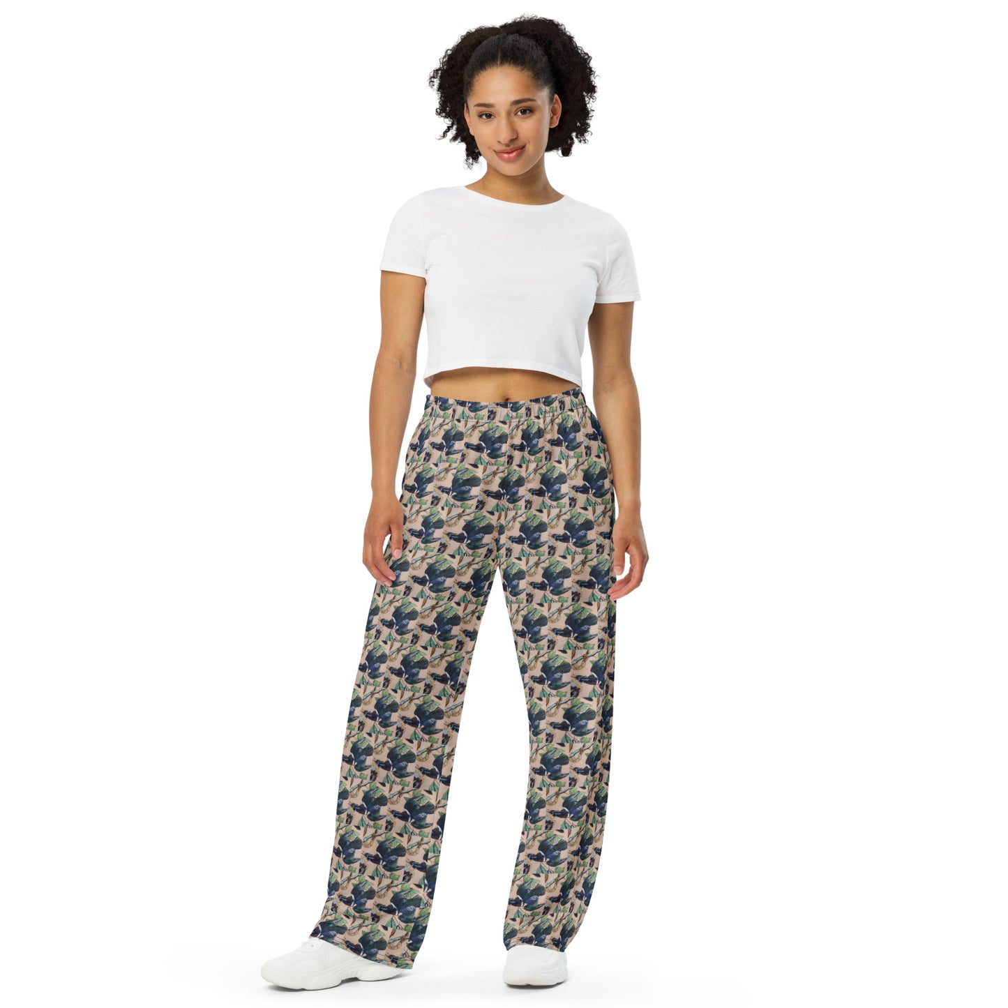Wood Ducks All-over print unisex wide-leg pants