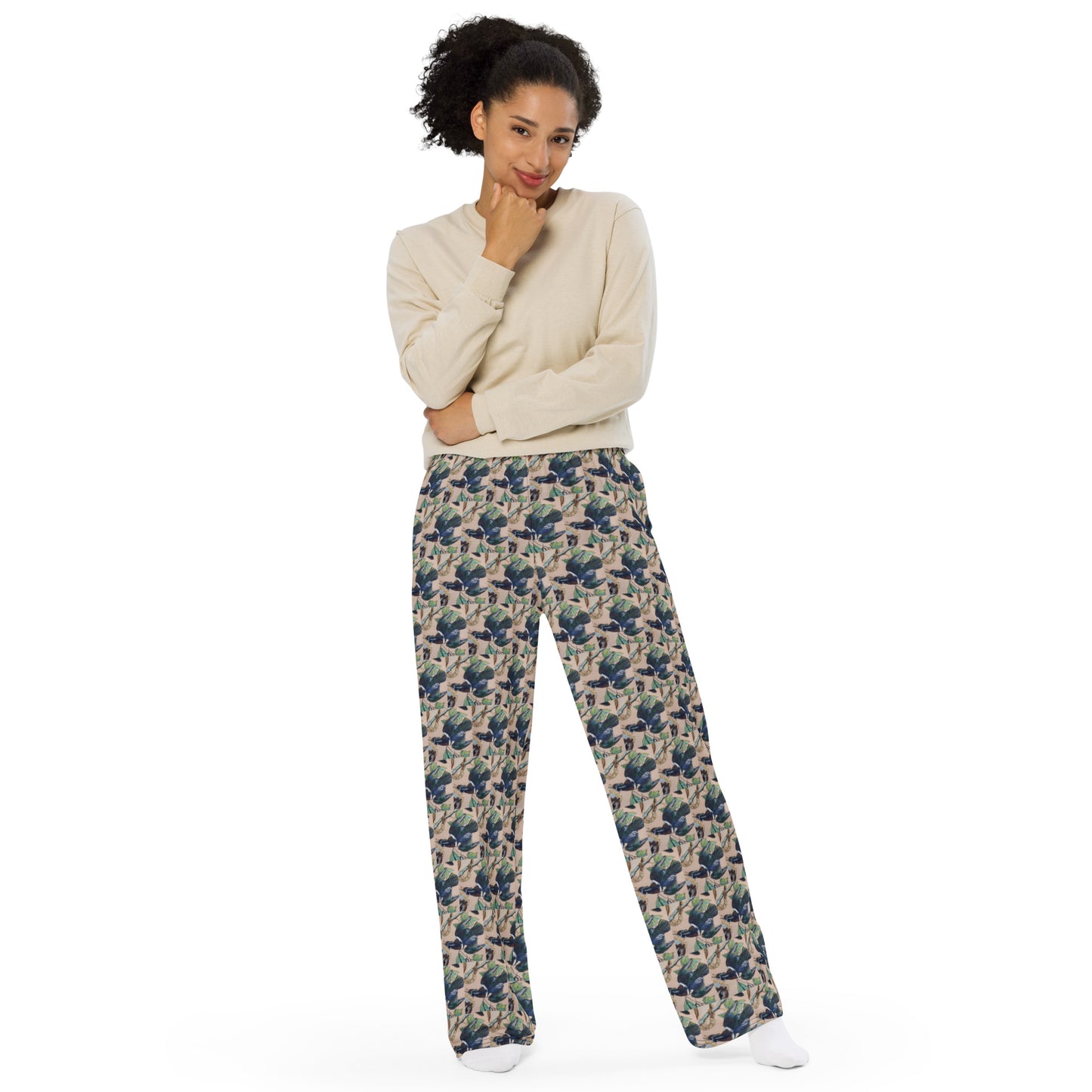 Wood Ducks All-over print unisex wide-leg pants