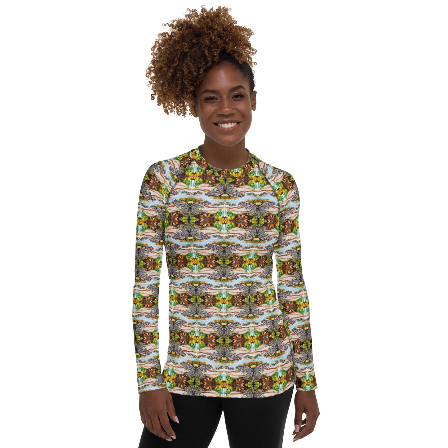 Groovy Gator Reflection Women's Rash Guard