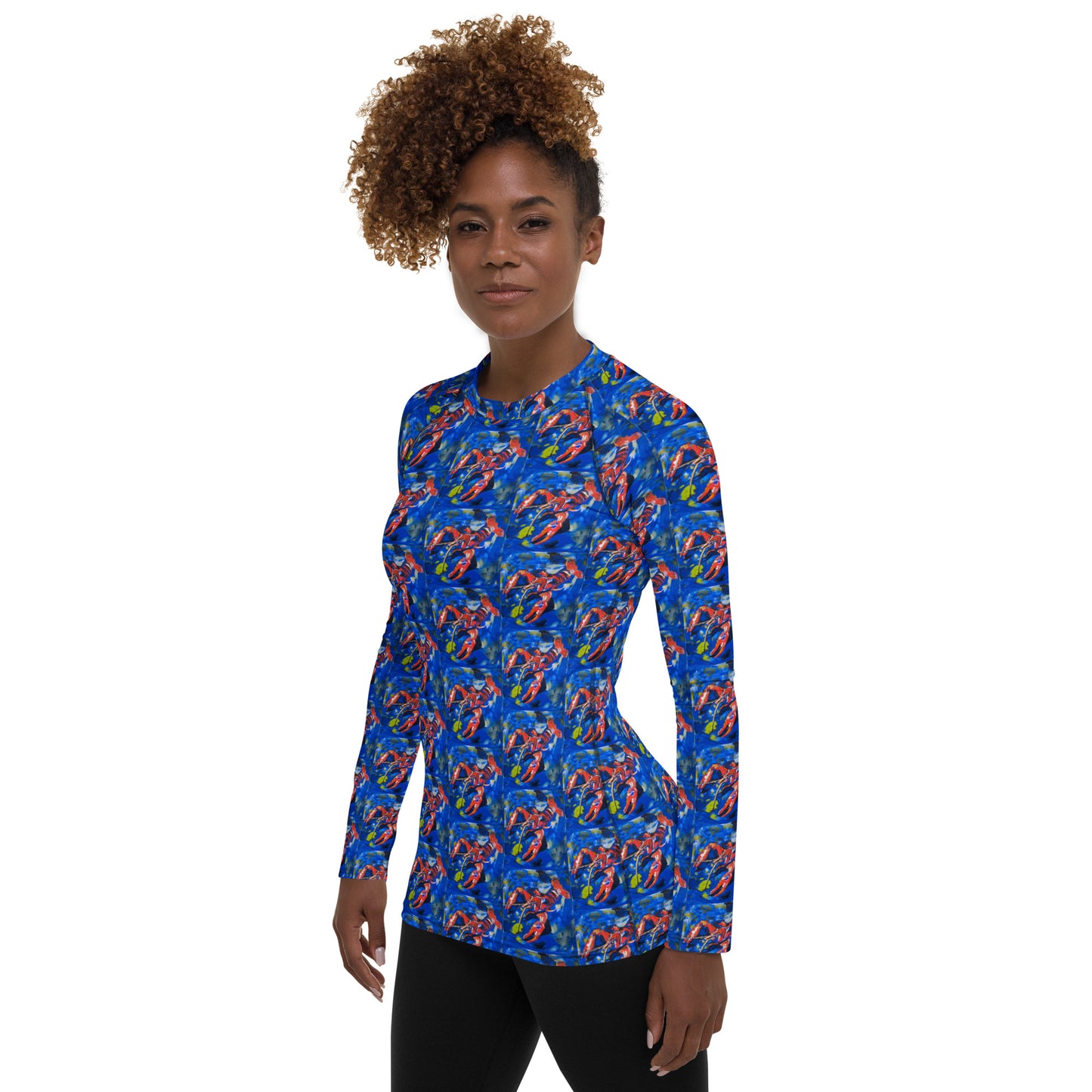 Crawfish in Habitat Women's Rash Guard