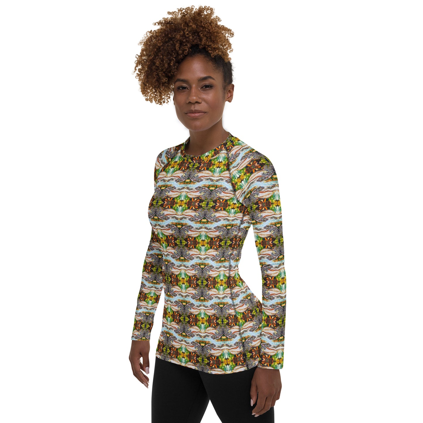 Groovy Gator Reflection Women's Rash Guard