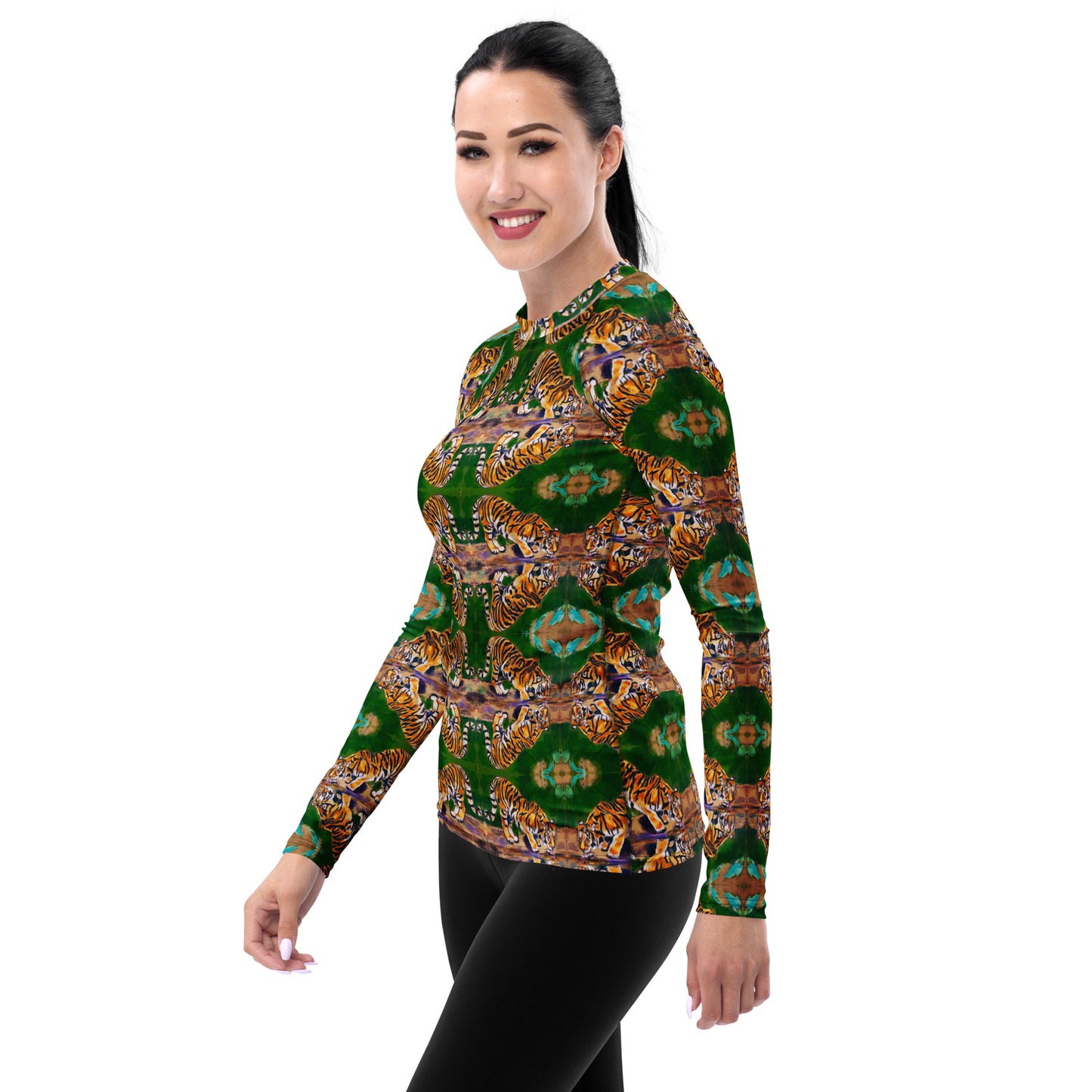 Tiger Reflections Women's Rash Guard