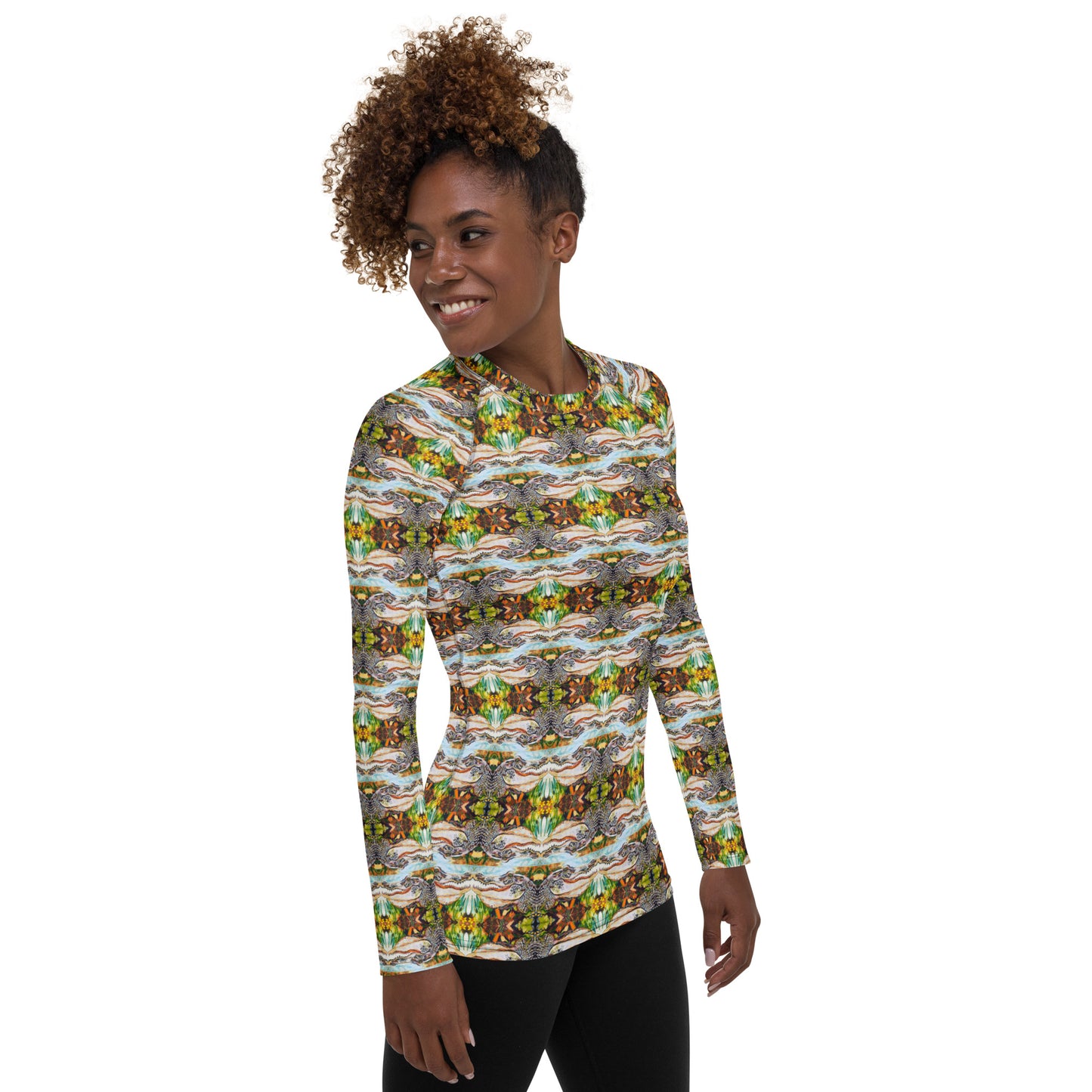 Groovy Gator Reflection Women's Rash Guard