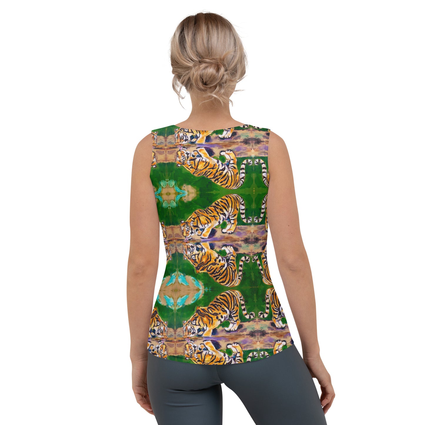 Tiger Reflections Sublimation Cut & Sew Tank Top