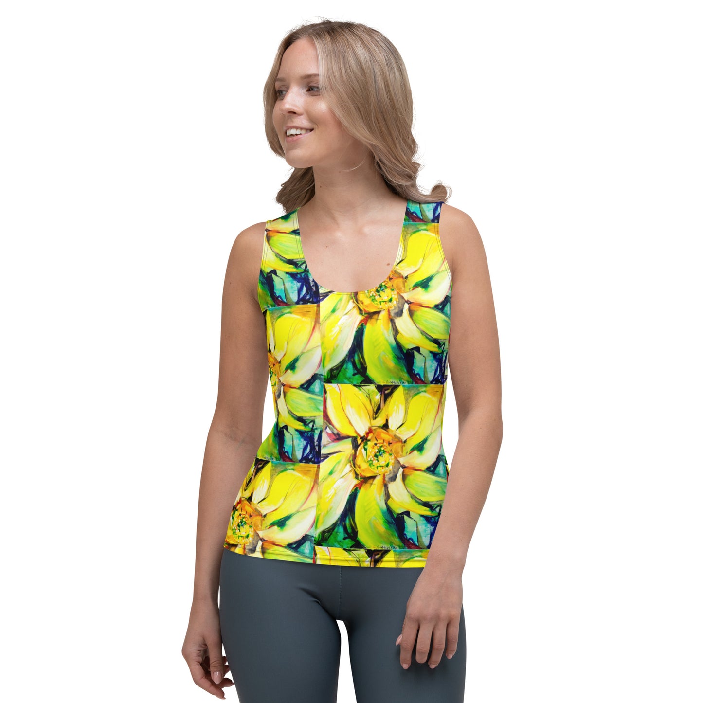 Bosco Sunflower Sublimation Cut & Sew Tank Top