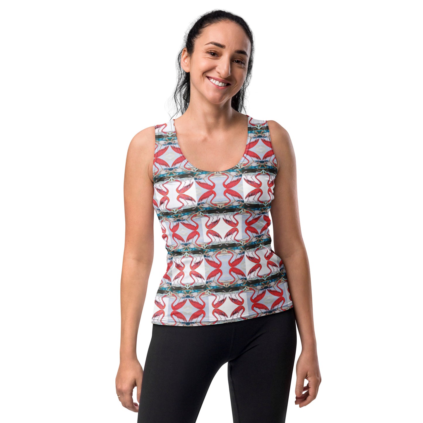 Flamingo Tango Sublimation Cut & Sew Tank Top