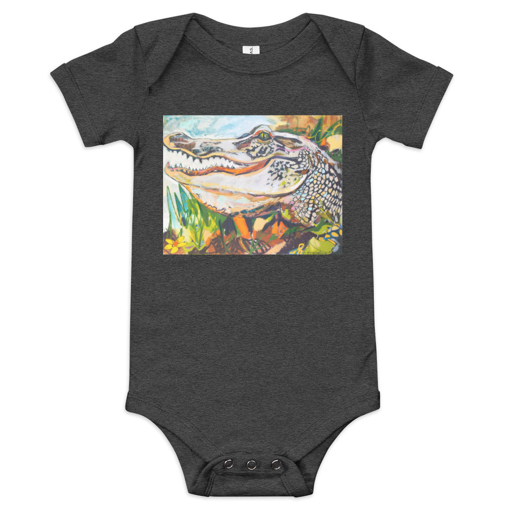 Groovy Gator Baby short sleeve one piece