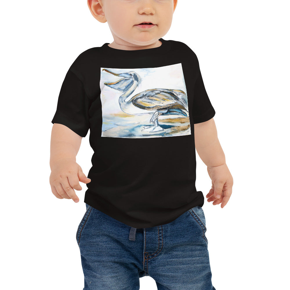 Brown Pelican on the Shore Baby Jersey Short Sleeve Tee