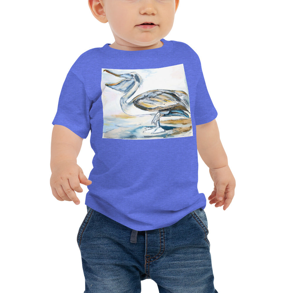 Brown Pelican on the Shore Baby Jersey Short Sleeve Tee