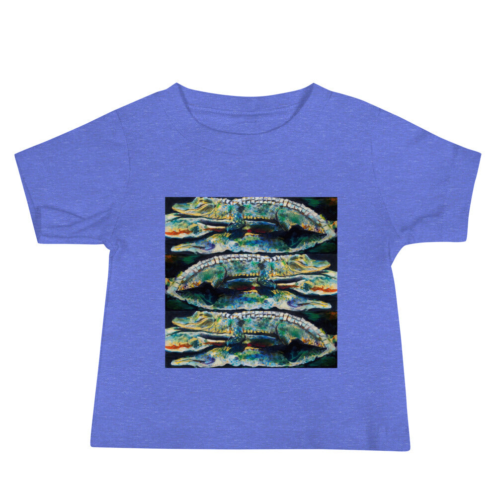 Psychedelic Gator Baby Jersey Short Sleeve Tee