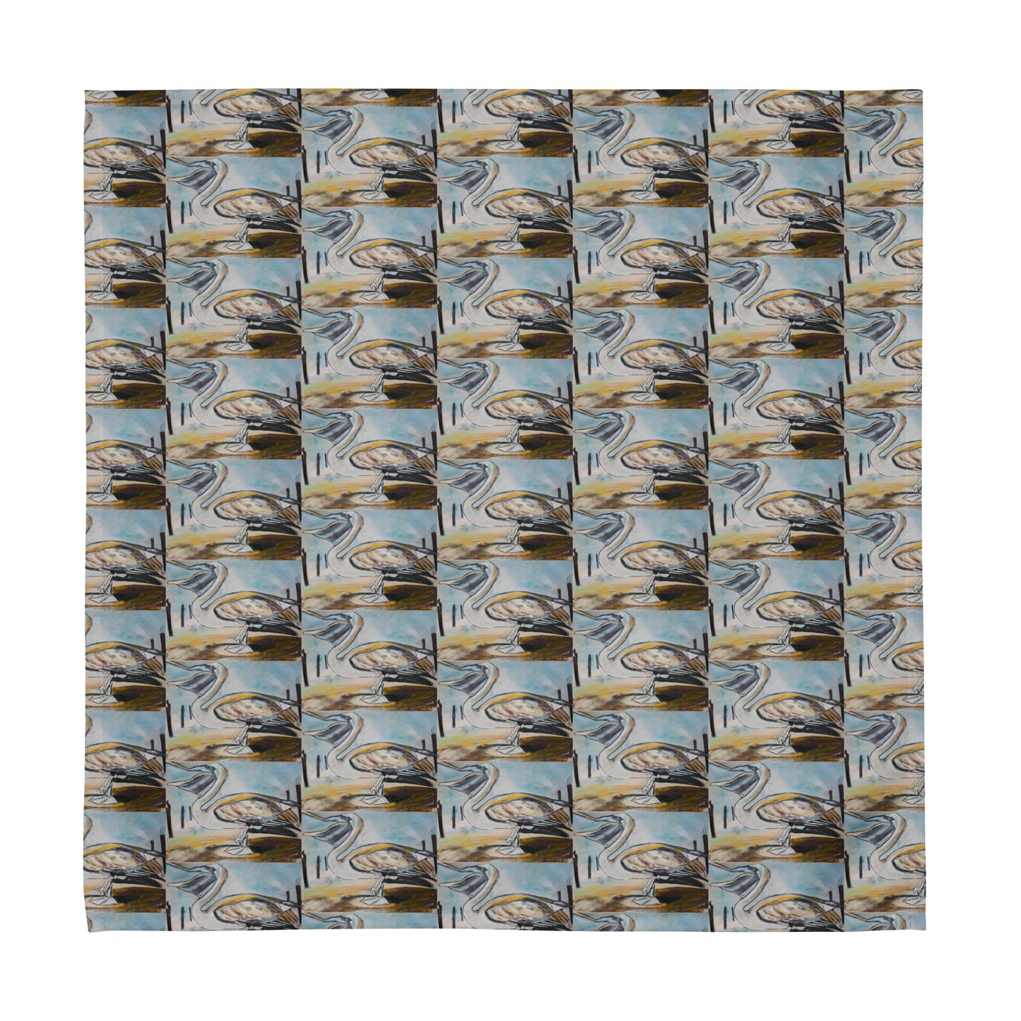 Neutral Pelicans Cloth napkin set