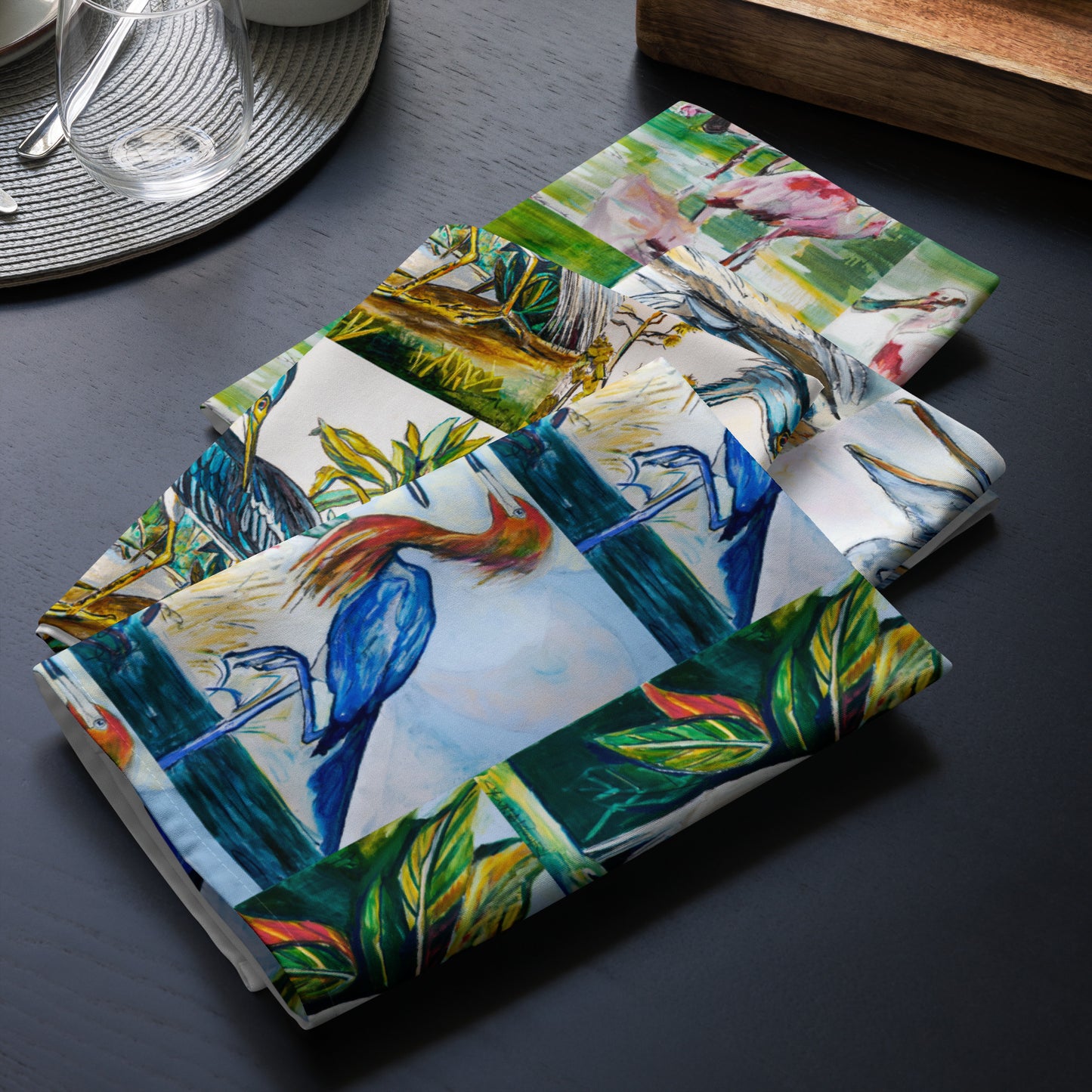 Louisiana Birds Cloth napkin set