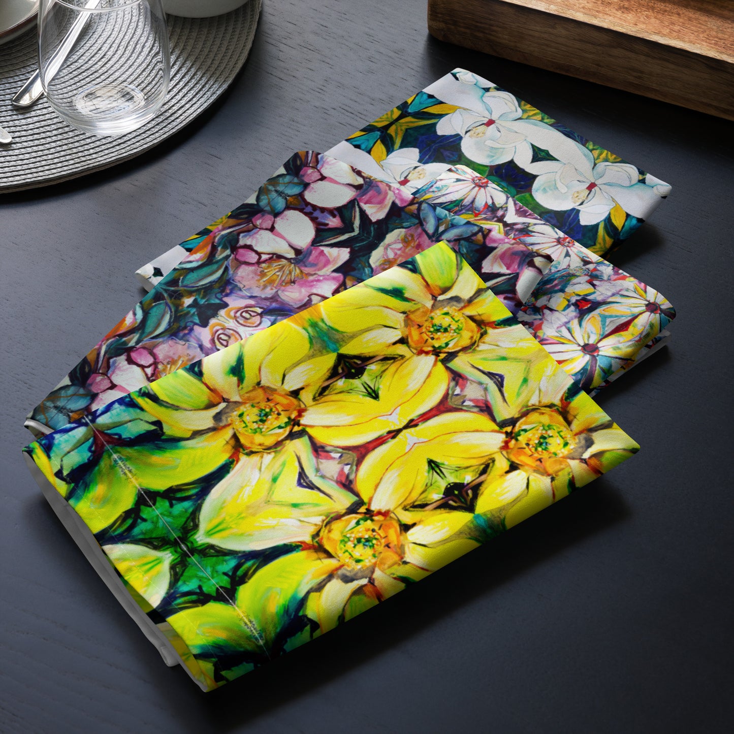 Louisiana Flowers Cloth napkin set