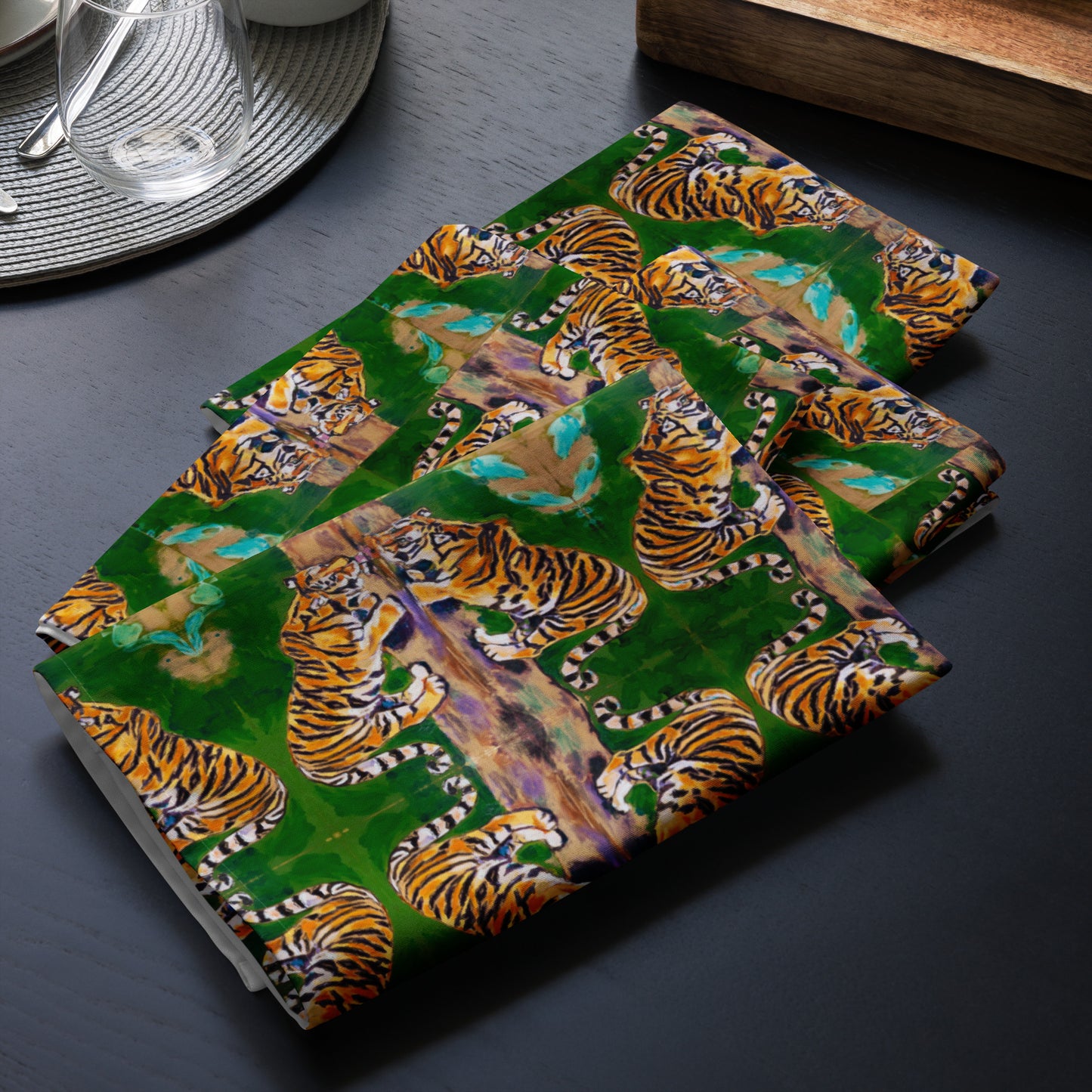 Tiger Reflections Cloth napkin set