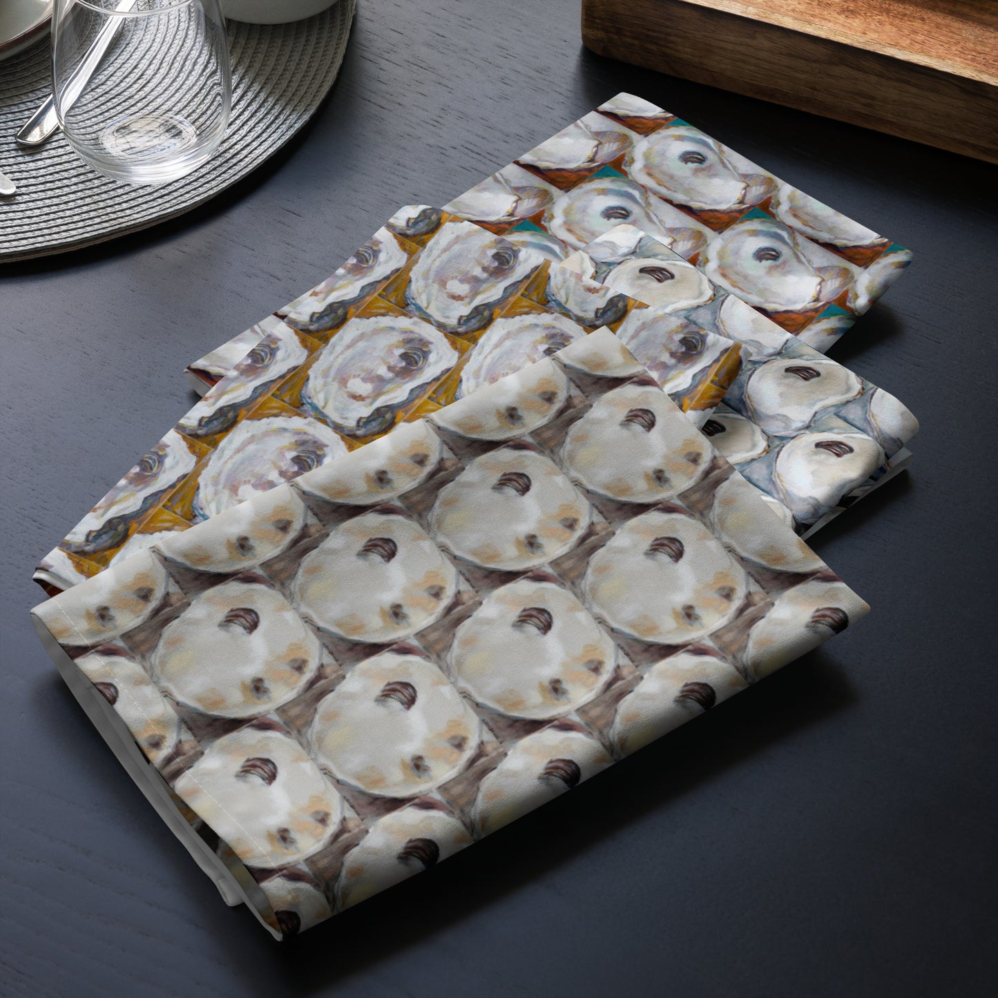 Neutral Oysters Cloth napkin set