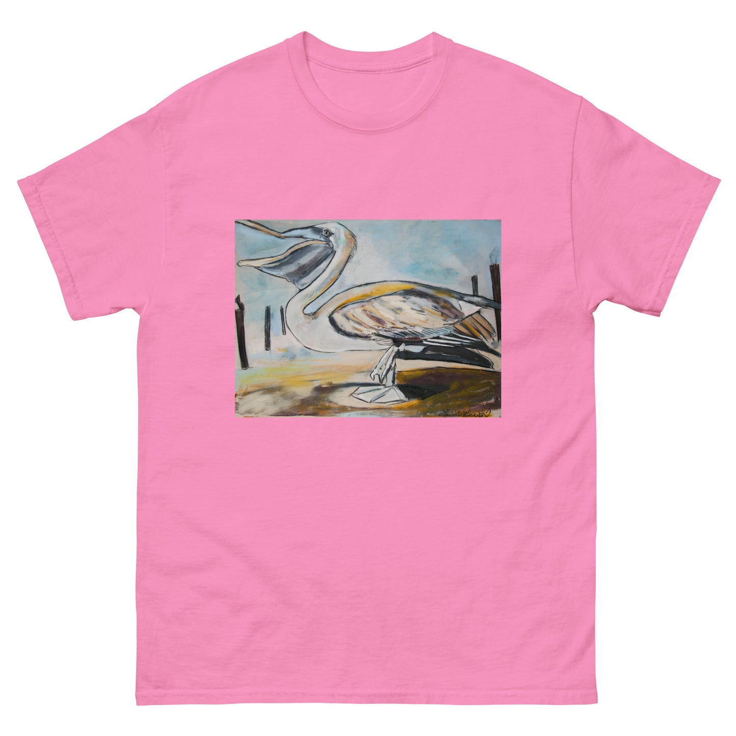 Brown Pelican on the Shore Unisex classic tee