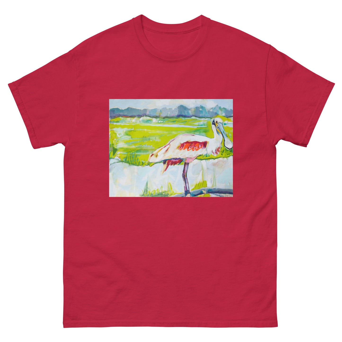 Roseate Spoonbill in His Sanctuary Unisex classic tee