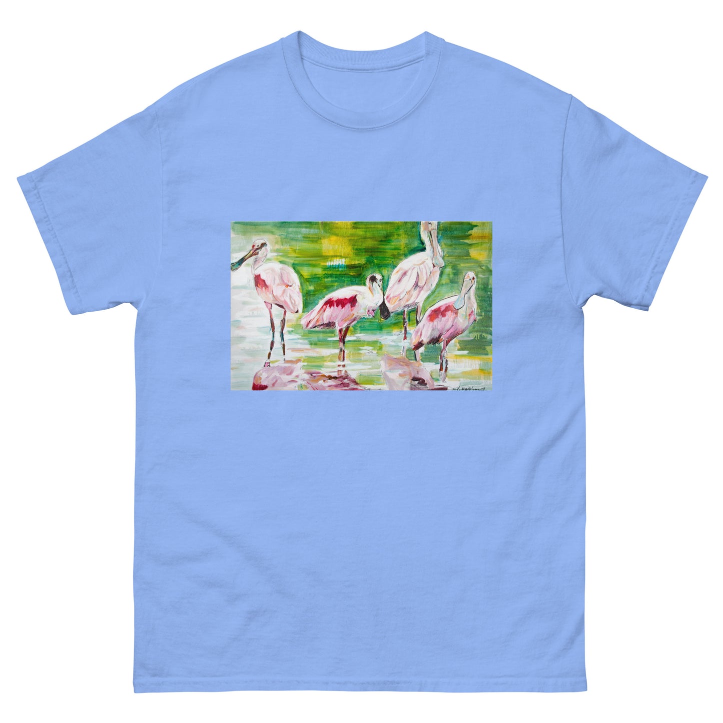 Roseate Spoonbills Family of Four Unisex classic tee