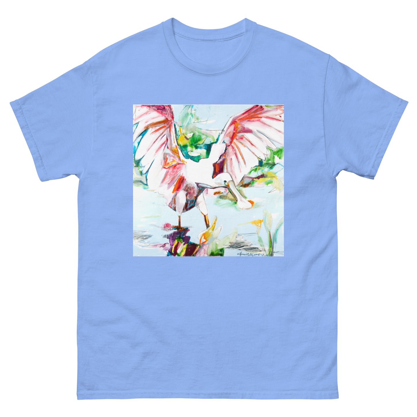 Roseate Spoonbill with Her Heart Open II Unisex classic tee