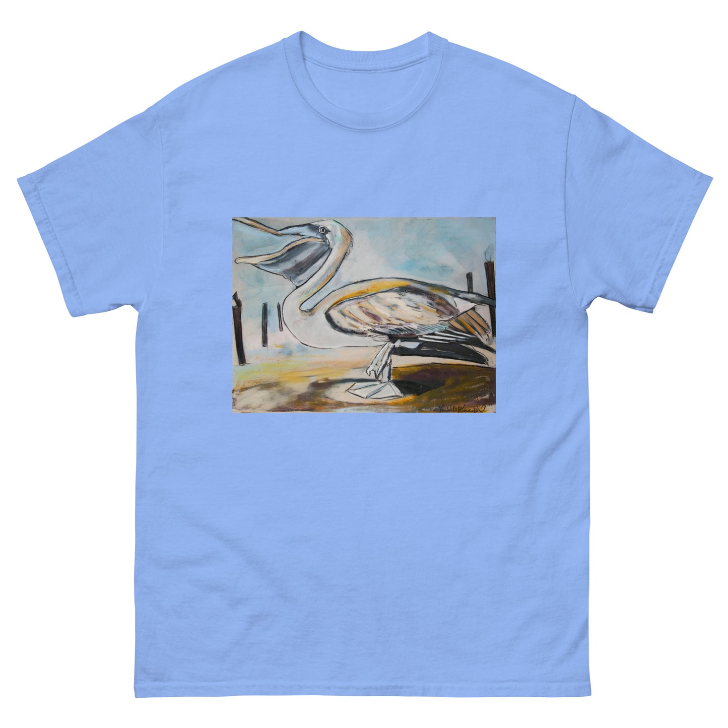 Brown Pelican on the Shore Unisex classic tee