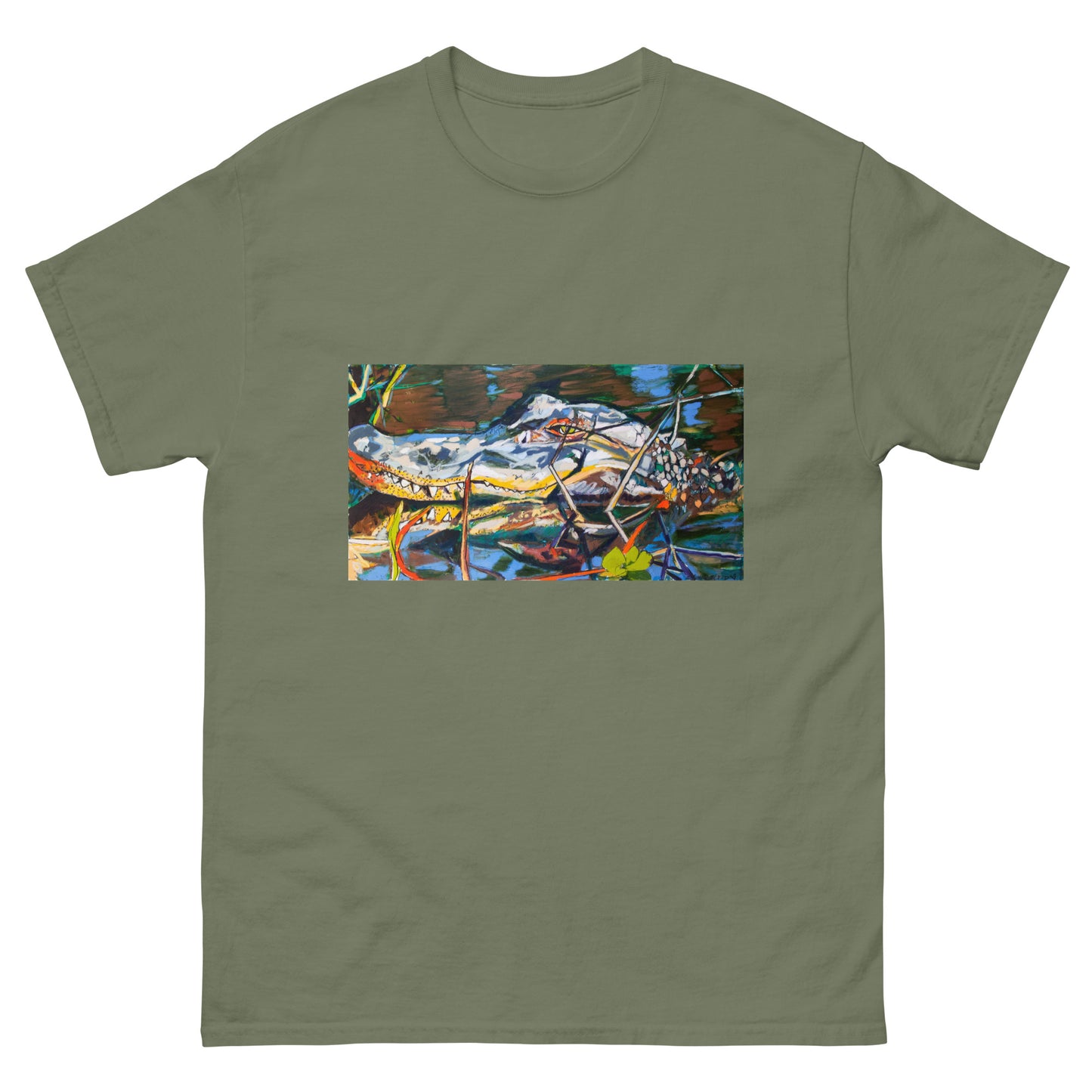 Gator in Bayou Brush Unisex classic tee