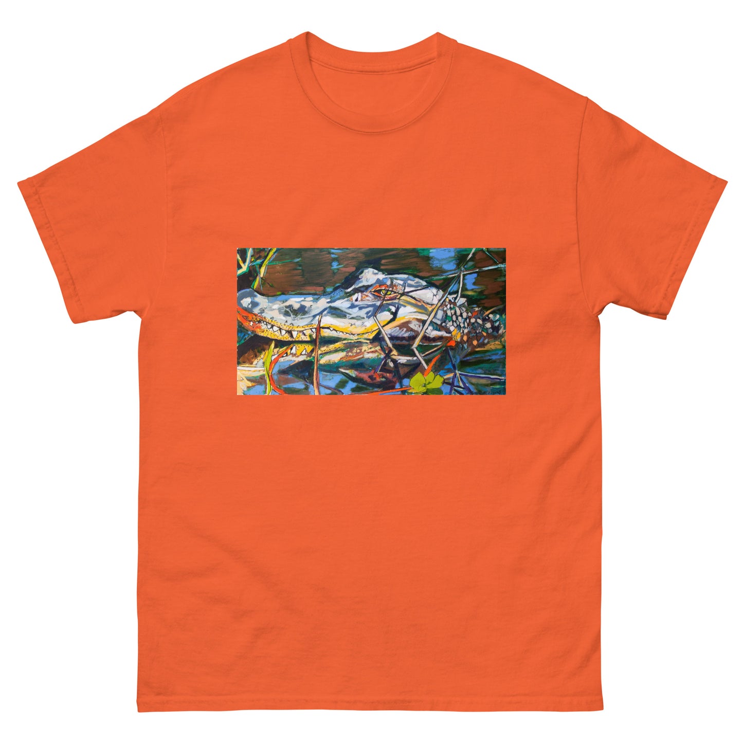 Gator in Bayou Brush Unisex classic tee