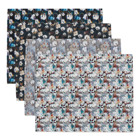 Cotton at Night & Silver Combo Placemat Set