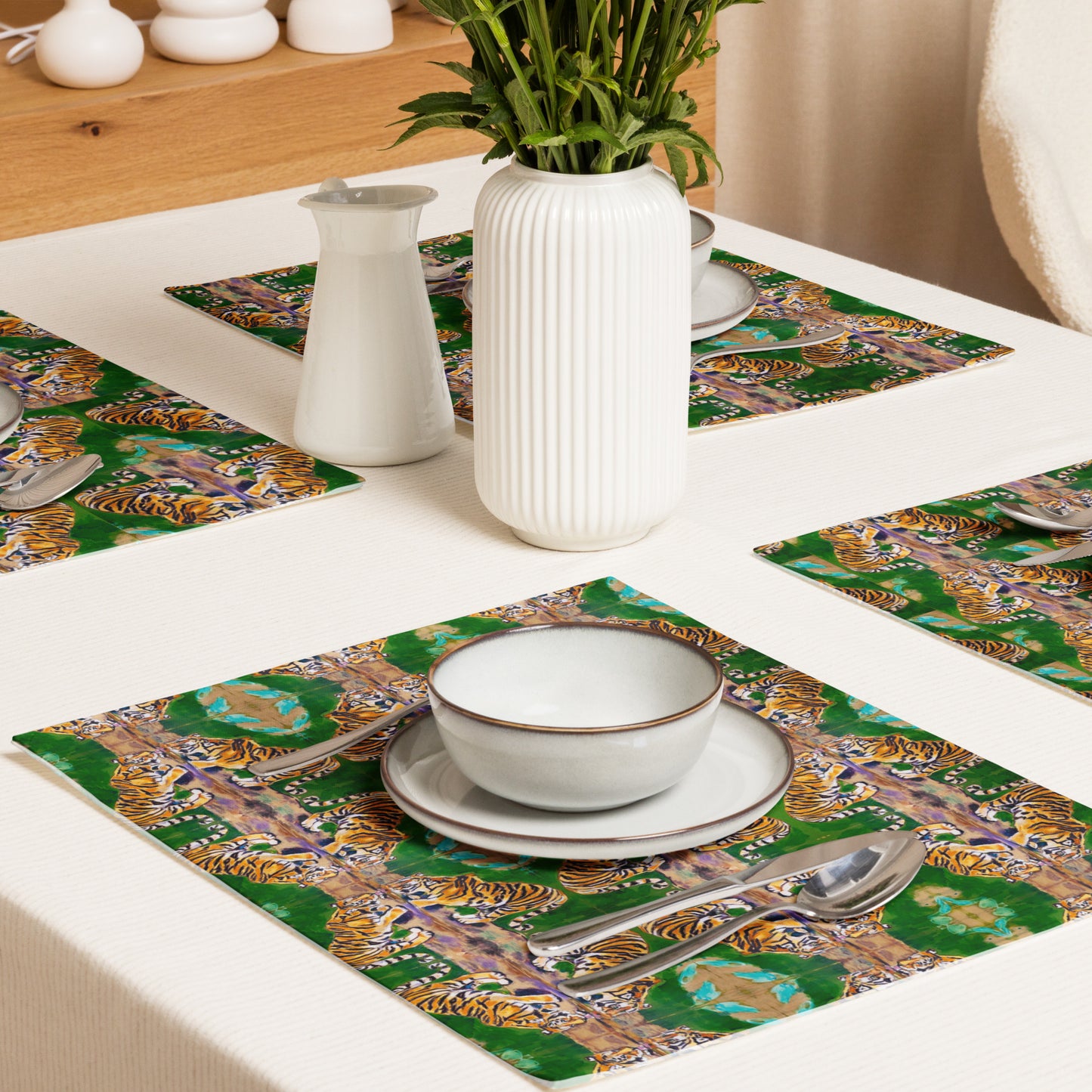 Tiger Reflections Placemat Set