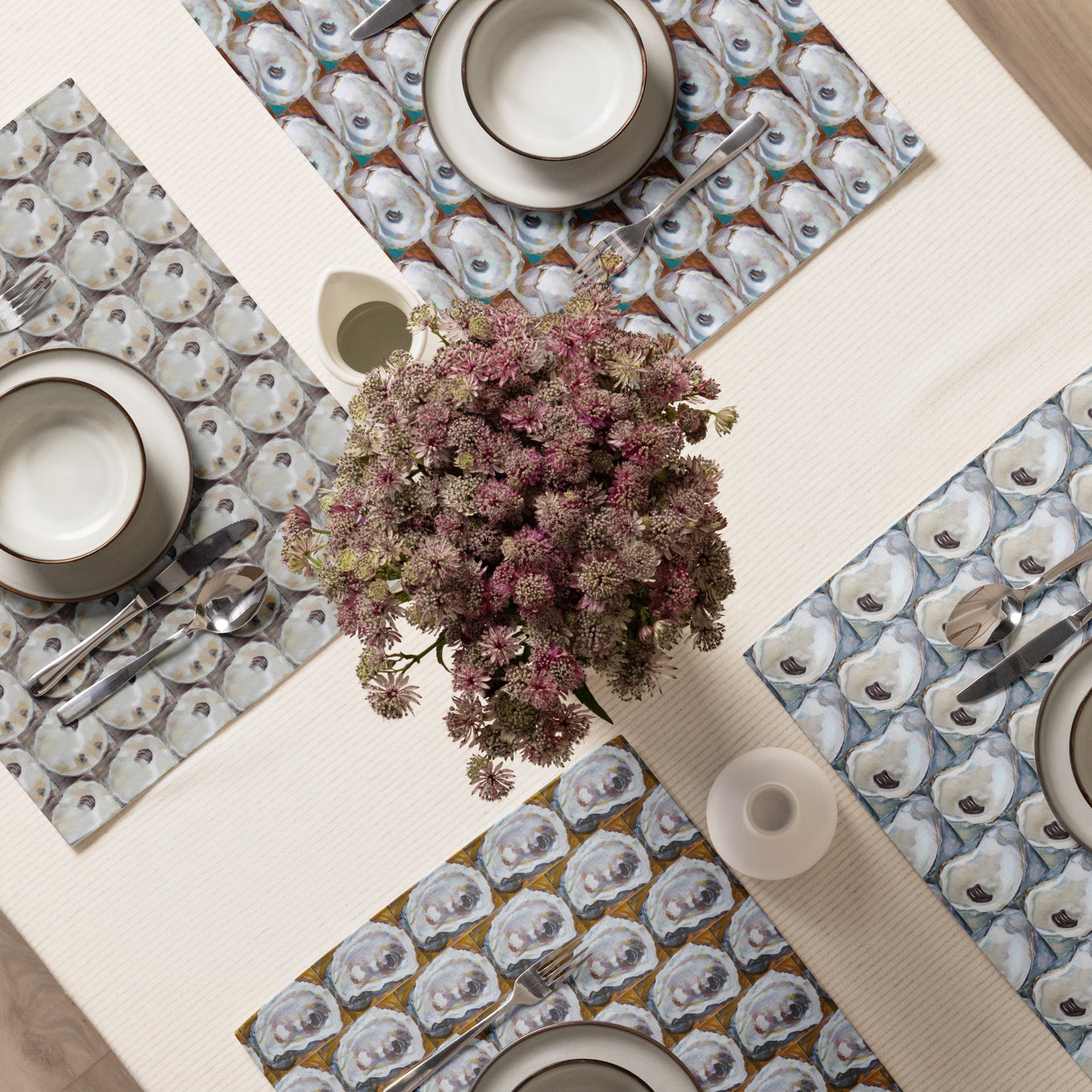 Neutral Oysters Placemat Set