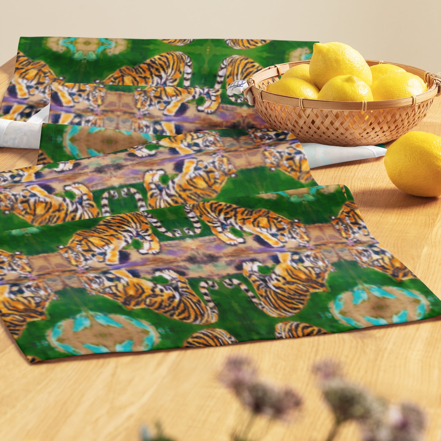 Tiger Reflections Table runner