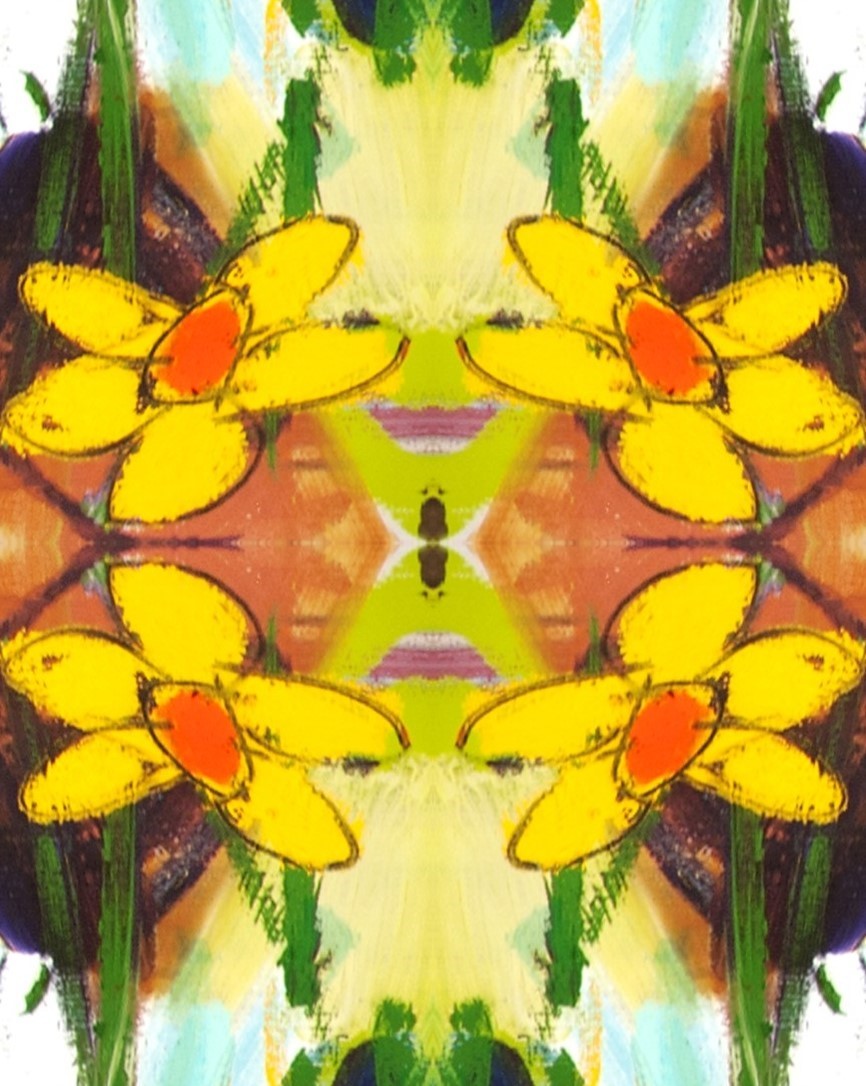 Groovy Gator Wildflowers Printed Cotton Fabric