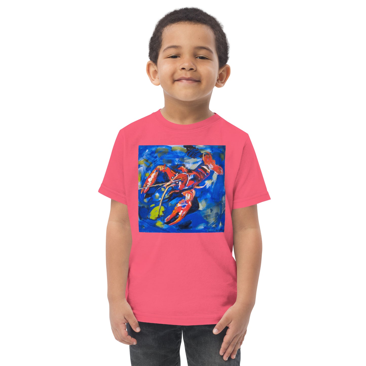 Crawfish in Habitat Toddler jersey t-shirt