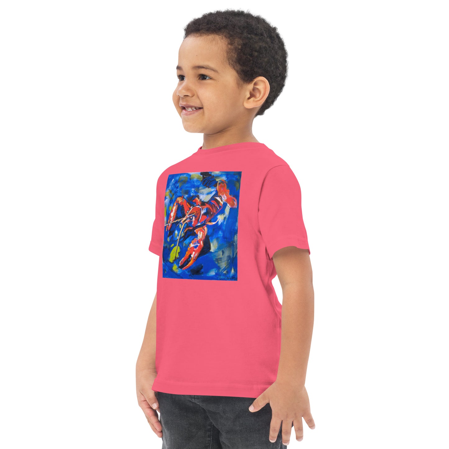 Crawfish in Habitat Toddler jersey t-shirt