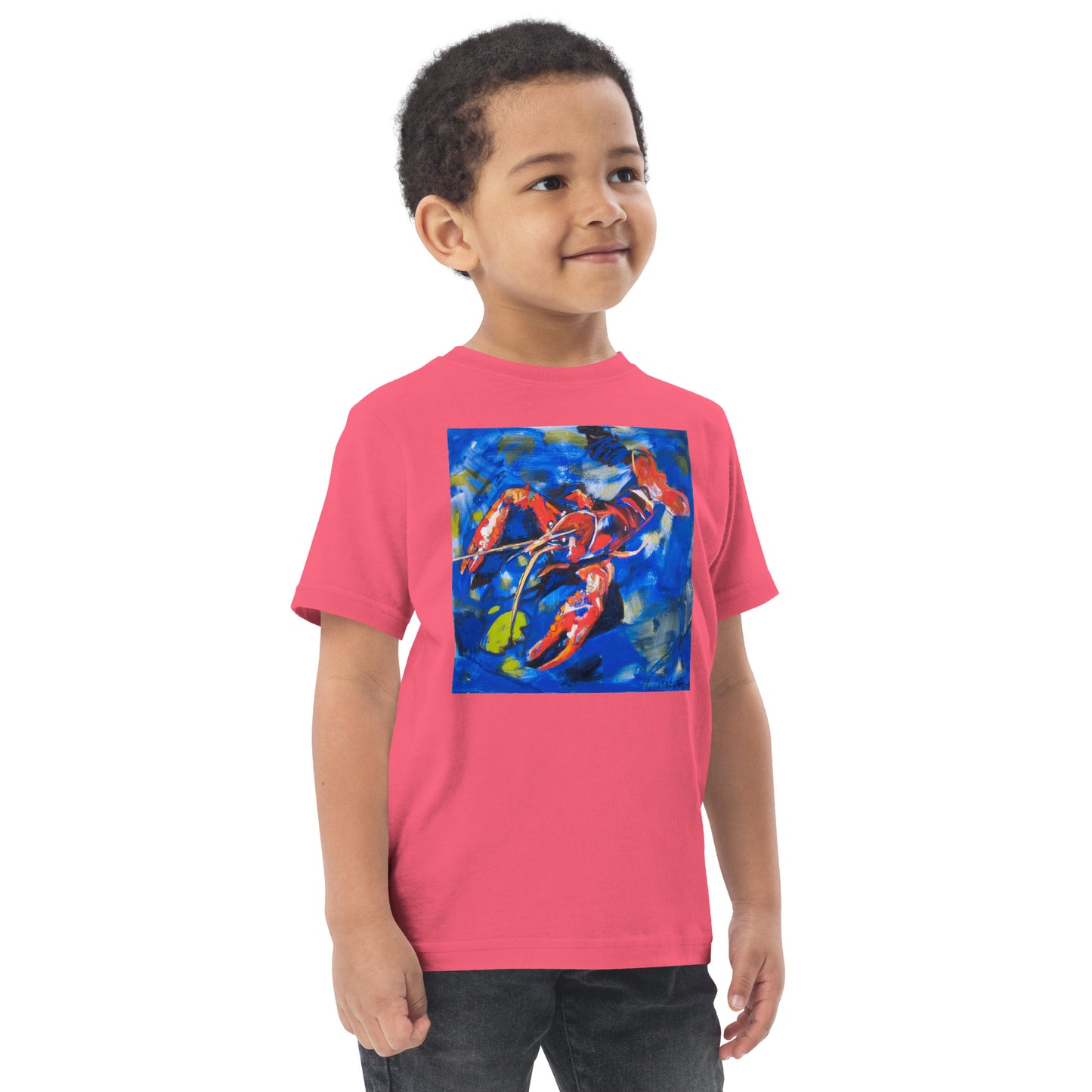 Crawfish in Habitat Toddler jersey t-shirt