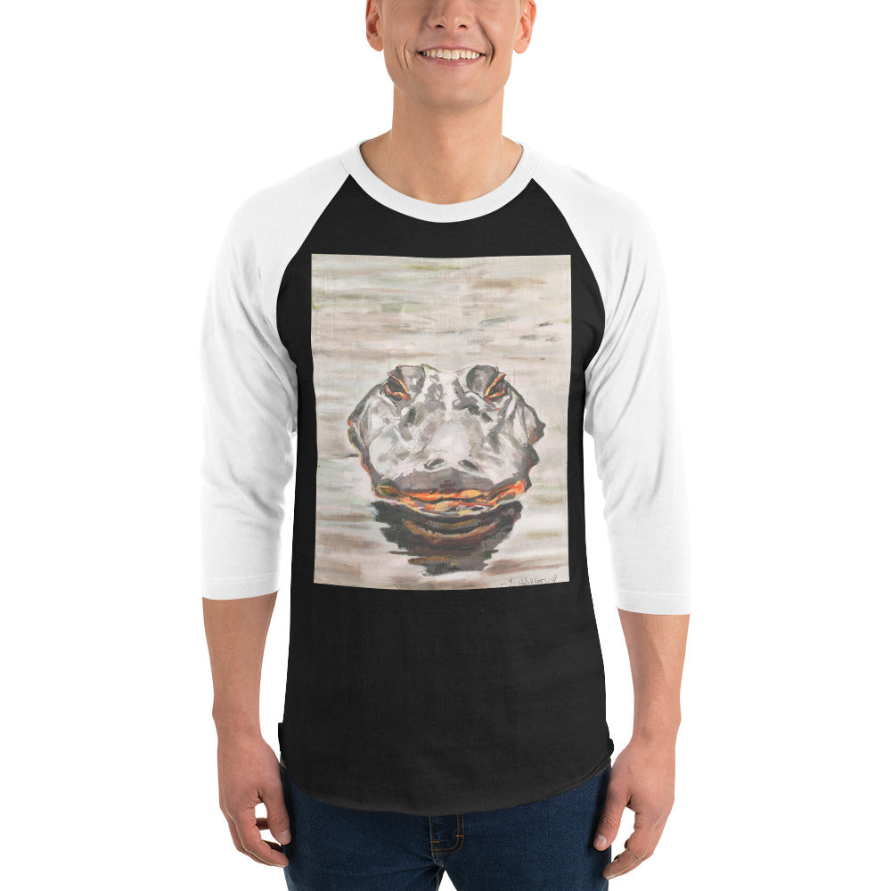 Gator Head 3/4 sleeve raglan shirt