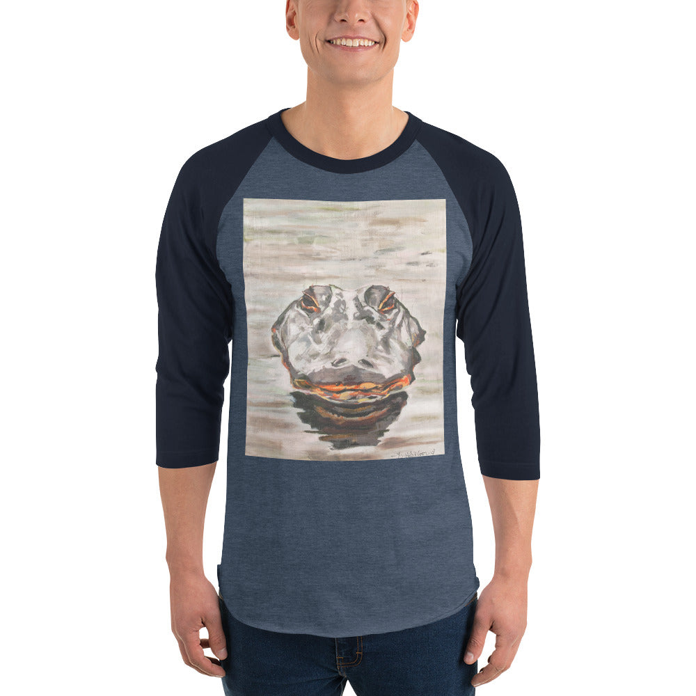Gator Head 3/4 sleeve raglan shirt