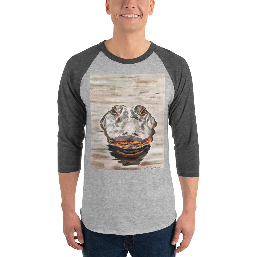 Gator Head 3/4 sleeve raglan shirt