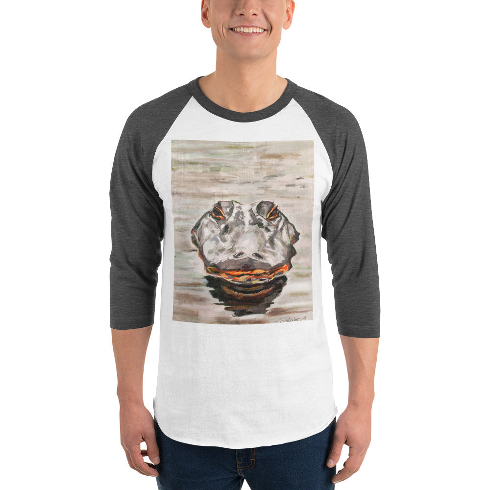 Gator Head 3/4 sleeve raglan shirt
