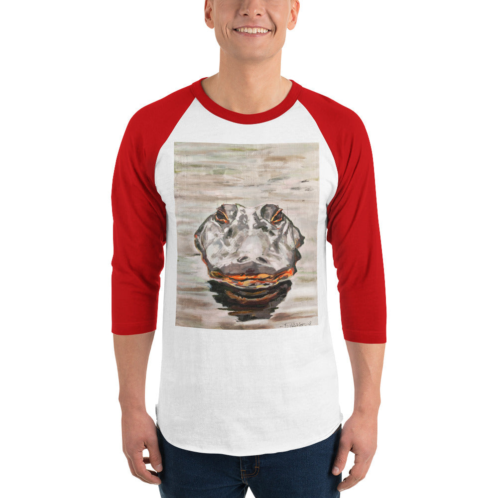 Gator Head 3/4 sleeve raglan shirt