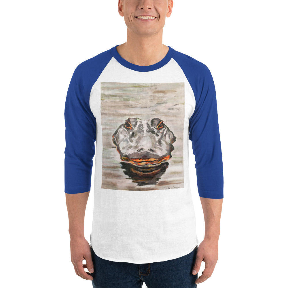 Gator Head 3/4 sleeve raglan shirt