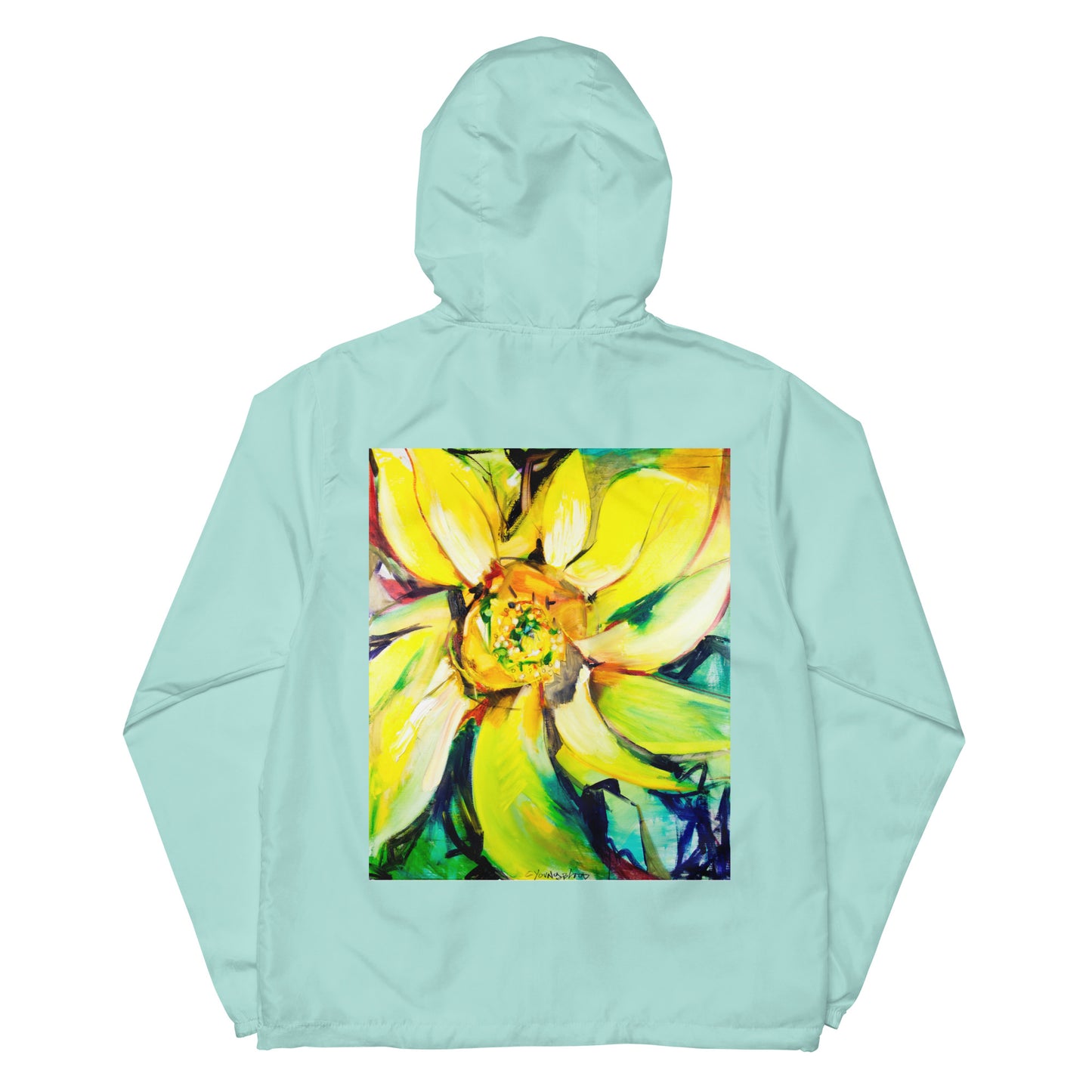 Bosco Sunflower Unisex lightweight zip up windbreaker
