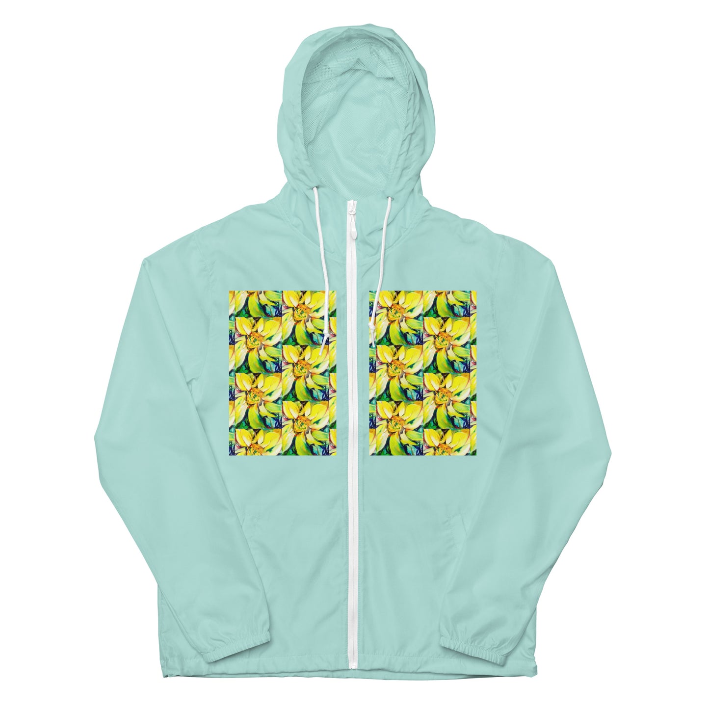 Bosco Sunflower Unisex lightweight zip up windbreaker
