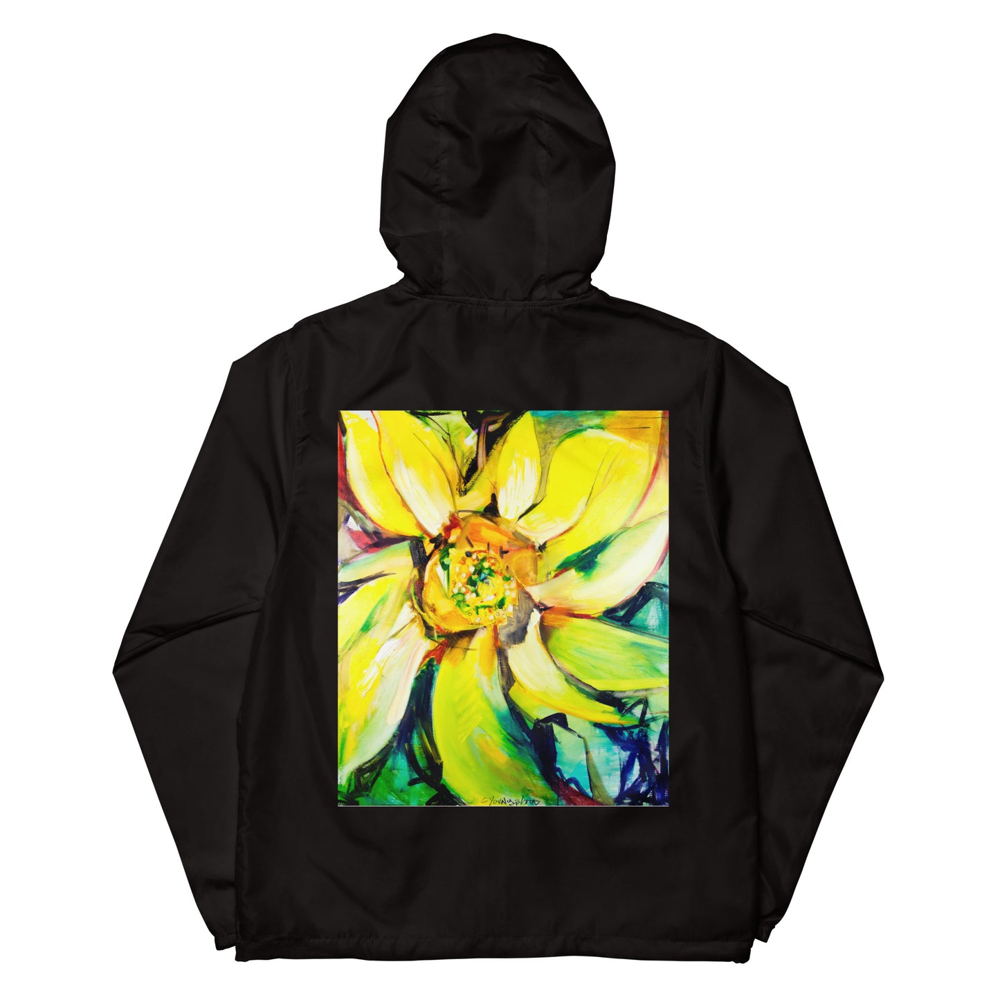 Bosco Sunflower Unisex lightweight zip up windbreaker