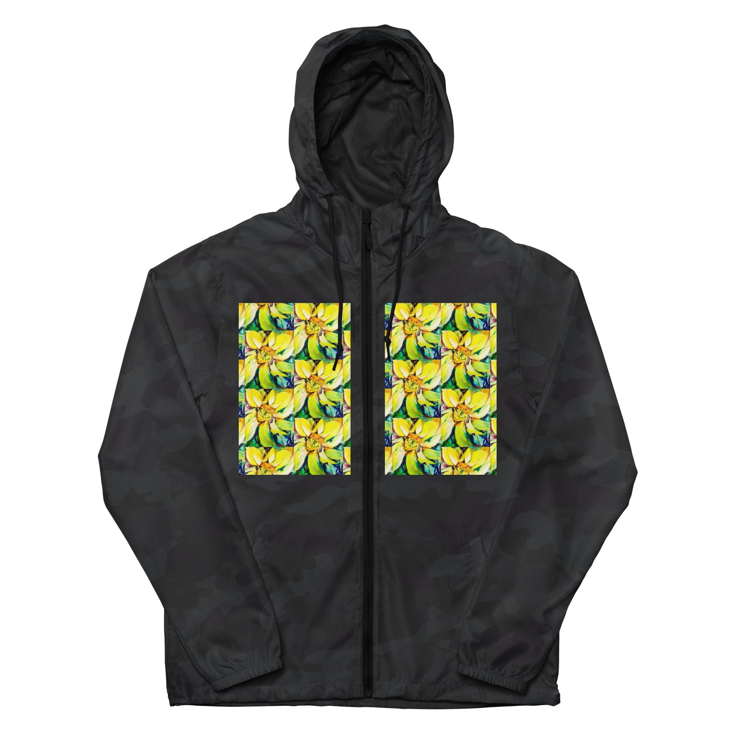 Bosco Sunflower Unisex lightweight zip up windbreaker
