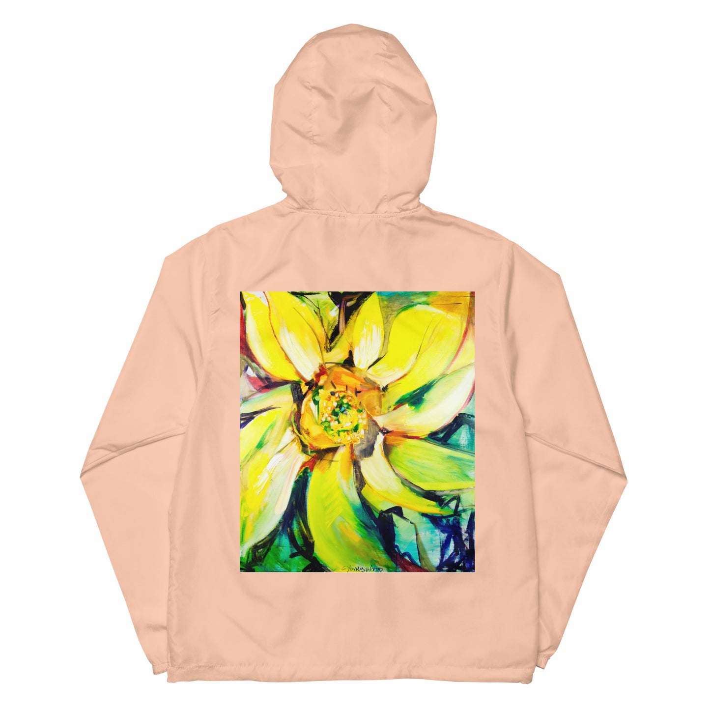 Bosco Sunflower Unisex lightweight zip up windbreaker