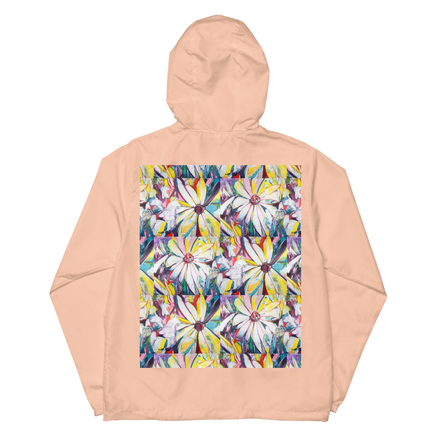 Zinnias Unisex lightweight zip up windbreaker