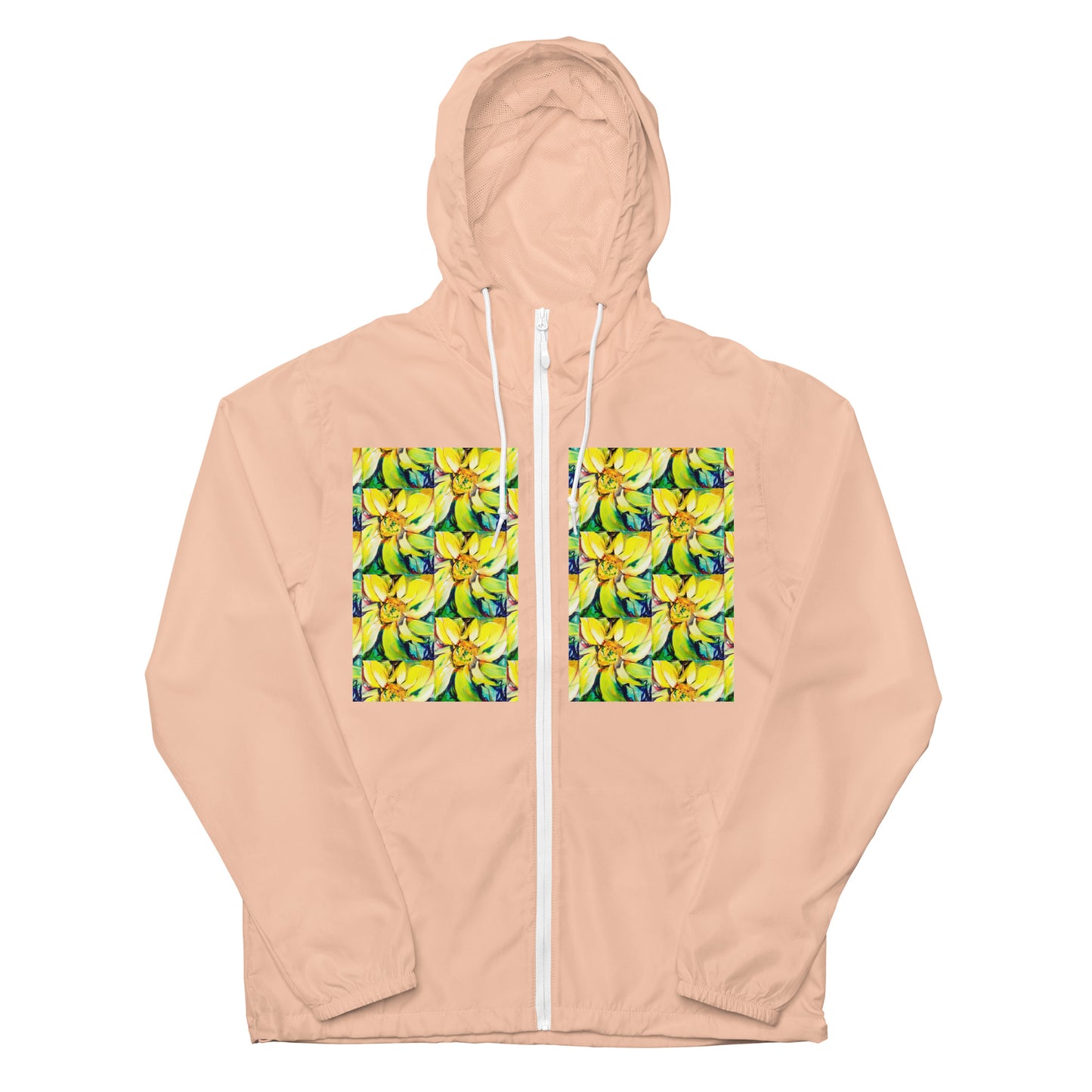 Bosco Sunflower Unisex lightweight zip up windbreaker